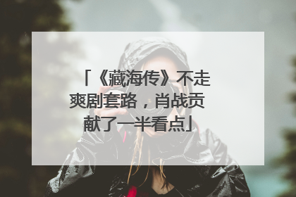 《藏海传》不走爽剧套路，肖战贡献了一半看点