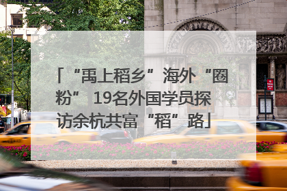 “禹上稻乡”海外“圈粉” 19名外国学员探访余杭共富“稻”路