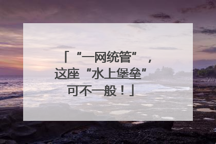 “一网统管”，这座“水上堡垒”可不一般！