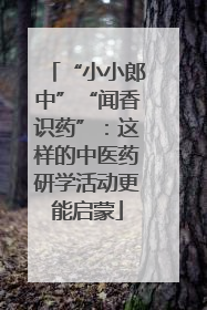 “小小郎中”“闻香识药”：这样的中医药研学活动更能启蒙