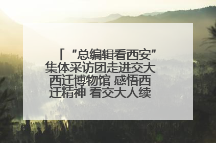 “总编辑看西安”集体采访团走进交大西迁博物馆 感悟西迁精神 看交大人续写爱国奋斗新篇章