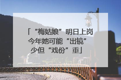 “梅姑娘”明日上岗 今年她可能“出镜”少但“戏份”重