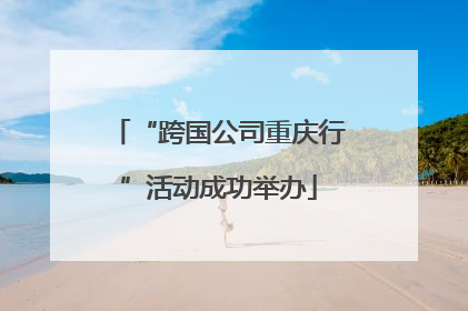 “跨国公司重庆行”活动成功举办
