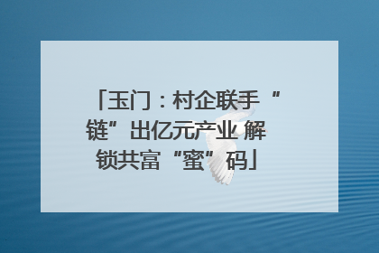 玉门：村企联手“链”出亿元产业 解锁共富“蜜”码