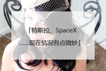特斯拉、SpaceX……现在情况有点微妙