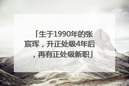 生于1990年的张宸珲，升正处级4年后，再有正处级新职