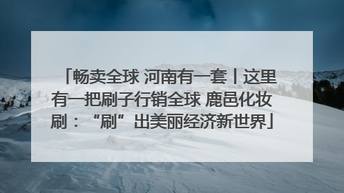 畅卖全球 河南有一套丨这里有一把刷子行销全球 鹿邑化妆刷：“刷”出美丽经济新世界