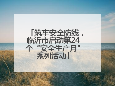 筑牢安全防线，临沂市启动第24个“安全生产月”系列活动