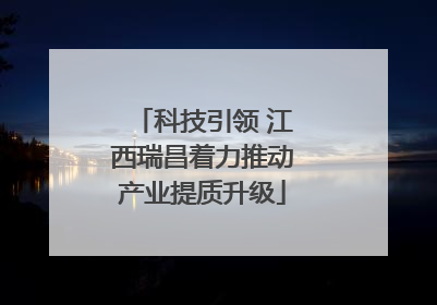 科技引领 江西瑞昌着力推动产业提质升级