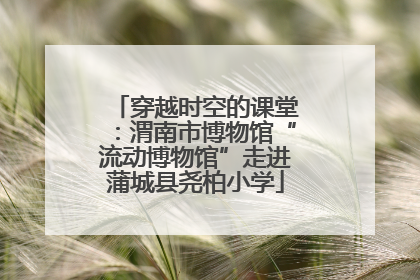 穿越时空的课堂：渭南市博物馆“流动博物馆”走进蒲城县尧柏小学