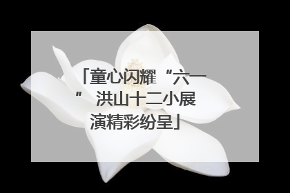 童心闪耀“六一” 洪山十二小展演精彩纷呈