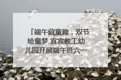 端午藏童趣，双节绘童梦 宜宾教工幼儿园开展端午暨六一亲子游园活动