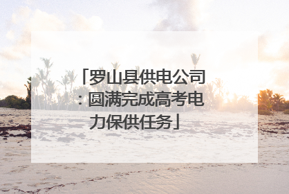 罗山县供电公司：圆满完成高考电力保供任务