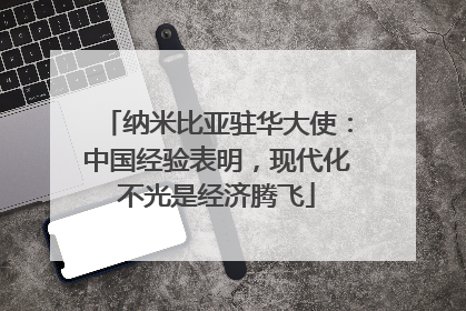 纳米比亚驻华大使：中国经验表明，现代化不光是经济腾飞