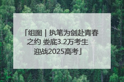 组图｜执笔为剑赴青春之约 娄底3.2万考生迎战2025高考