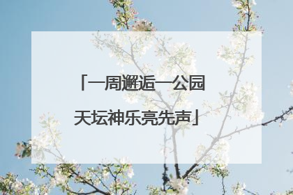 一周邂逅一公园 天坛神乐亮先声