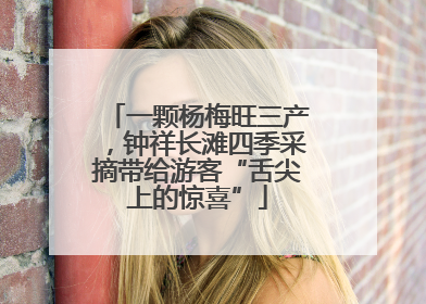 一颗杨梅旺三产，钟祥长滩四季采摘带给游客“舌尖上的惊喜”