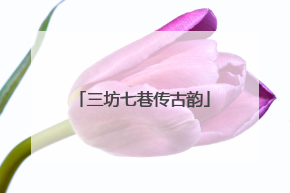 三坊七巷传古韵