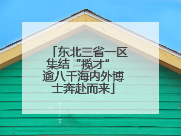 东北三省一区集结“揽才” 逾八千海内外博士奔赴而来