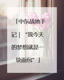 中东战地手记｜“我今天的梦想就是一块面包”