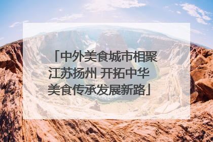 中外美食城市相聚江苏扬州 开拓中华美食传承发展新路