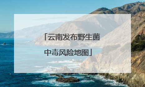 云南发布野生菌中毒风险地图