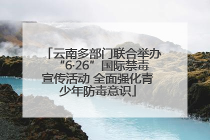 云南多部门联合举办“6·26”国际禁毒宣传活动 全面强化青少年防毒意识