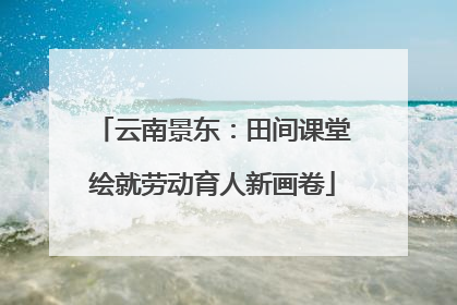 云南景东：田间课堂绘就劳动育人新画卷