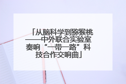 从脑科学到猕猴桃——中外联合实验室奏响“一带一路”科技合作交响曲
