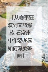 从赛事狂欢到文旅爆款 看常州中华恐龙园如何深度破圈