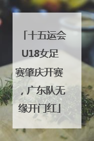十五运会U18女足赛肇庆开赛，广东队无缘开门红