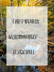 南宁机场货站宠物候机厅正式启用