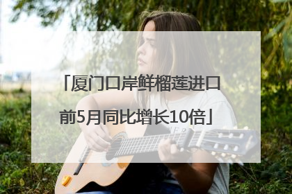 厦门口岸鲜榴莲进口 前5月同比增长10倍
