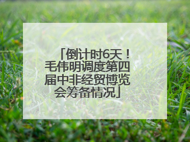 倒计时6天！毛伟明调度第四届中非经贸博览会筹备情况