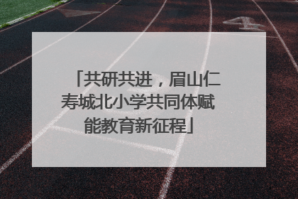 共研共进，眉山仁寿城北小学共同体赋能教育新征程