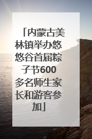 内蒙古美林镇举办悠悠谷首届粽子节600多名师生家长和游客参加