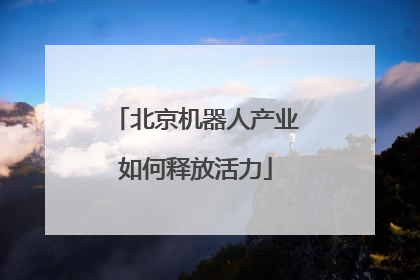 北京机器人产业如何释放活力