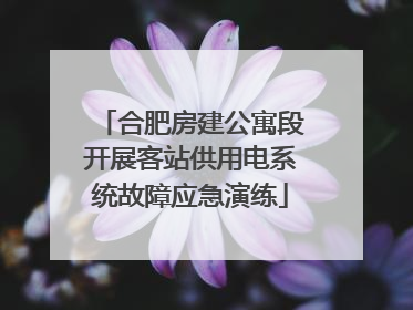 合肥房建公寓段开展客站供用电系统故障应急演练