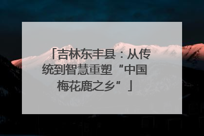 吉林东丰县：从传统到智慧重塑“中国梅花鹿之乡”