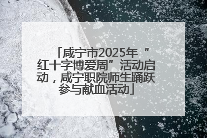 咸宁市2025年“红十字博爱周”活动启动，咸宁职院师生踊跃参与献血活动