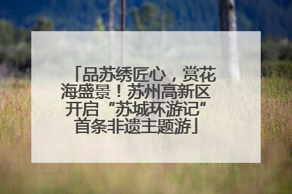 品苏绣匠心，赏花海盛景！苏州高新区开启“苏城环游记”首条非遗主题游
