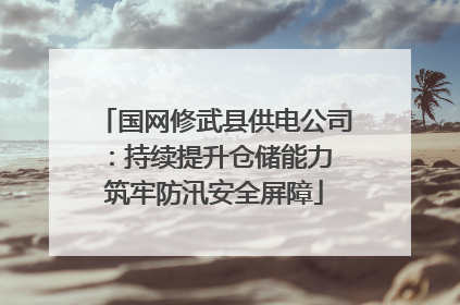 国网修武县供电公司：持续提升仓储能力 筑牢防汛安全屏障