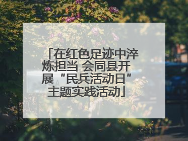 在红色足迹中淬炼担当 会同县开展“民兵活动日”主题实践活动