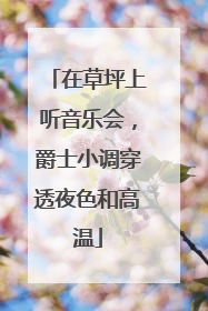 在草坪上听音乐会，爵士小调穿透夜色和高温