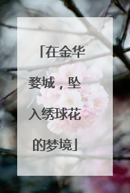 在金华婺城，坠入绣球花的梦境