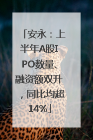 安永：上半年A股IPO数量、融资额双升，同比均超14%