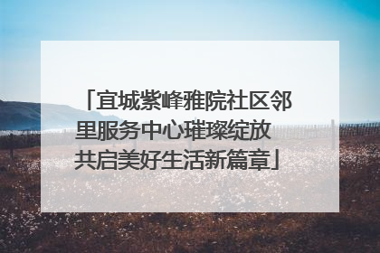 宜城紫峰雅院社区邻里服务中心璀璨绽放 共启美好生活新篇章