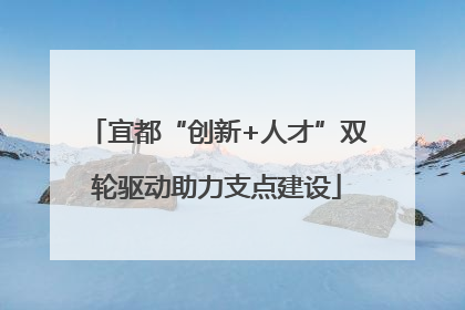 宜都“创新+人才”双轮驱动助力支点建设