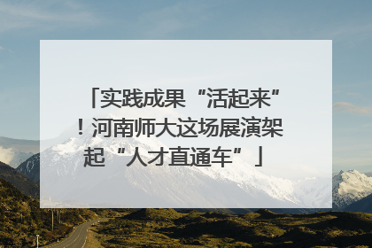 实践成果“活起来”！河南师大这场展演架起“人才直通车”