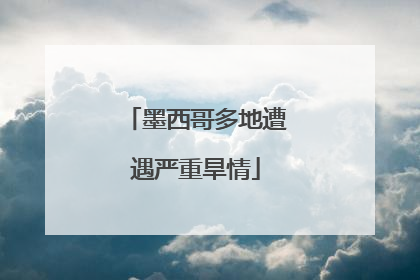 墨西哥多地遭遇严重旱情